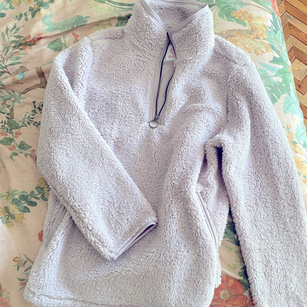 Sherpa Fleece light purple pull over